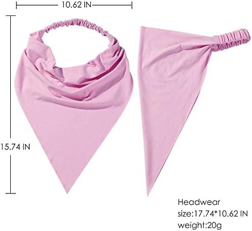 Vercret Hair Scarf Headband for Women,Boho Bandana Pretied Elastic Kerchief - Image 5