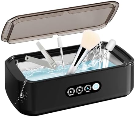 Pinkiou Nail Tool Cleaning Machine, 3 Timer Modes Nail Tool Sterilizer for Nail Drill Bits, Tweezers,Nail Art Brush, Nail Clipper, Makeup Brush, Jewelry Cleaning, Salon for Home Use, 22oz(650ML) by Pinkiou