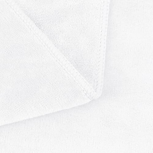 JML Microfiber Bath Towels, 40" x 80", 2 Pack, White - Image 5