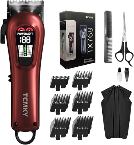 TCMKY Hair Clippers for Men Barber Clippers Rechargeable Hair Trimmer Kit by DESIGNFORDAILYMALEHAIRCUT