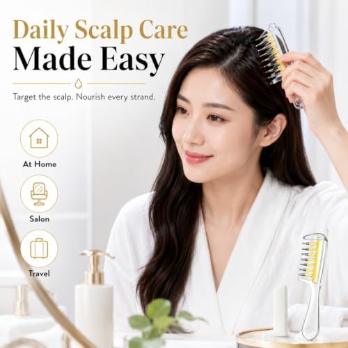 Scalp Liquid Applicator Comb, Scalp Oil Applicator，A-Transparent - Image 7