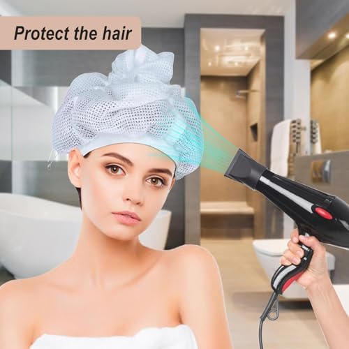 Net bonnet, Special Design for Curly Hair, Reduces Frizz, Accelerates Drying, Enhances Curl Definition（total 2pcs) - Image 3