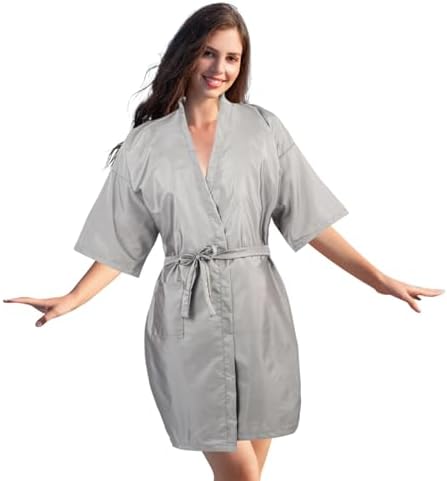 Salon Client Gown Robes Cape Hair Cutting Smock with Adjustable Tie for Hair Cutting Barber Hairstyling by YELEGAI