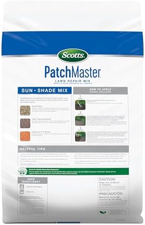 Scotts PatchMaster Lawn Repair Mix Sun and Shade Mix - 10 lb, All-in-One Bare Spot Repair, Feeds for Up to 6 Weeks, Fast Growth and Thick Results, Covers Up to 290 sq. ft. - Image 2