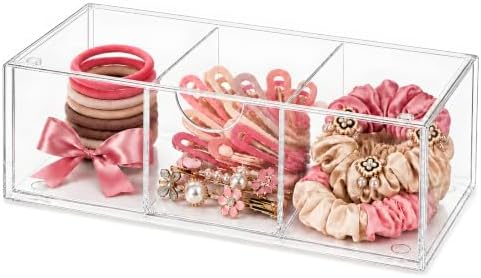 Hair Accessories Organizer for Girls with Drawer Box and Removable Divider by JDOTL