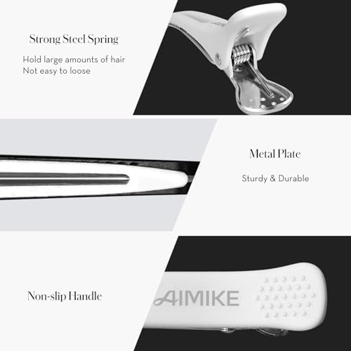 AIMIKE Hair Clips for Styling Sectioning, Barbers & Home Hair Cutting - Image 3