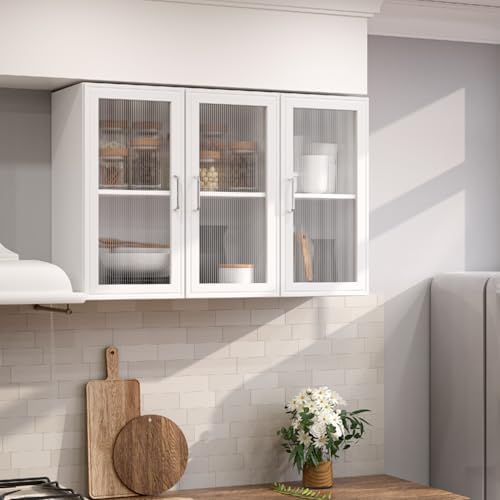 Furnaza 36" W LED Wall Storage Cabinets with Adjustable Shlelf - Image 4