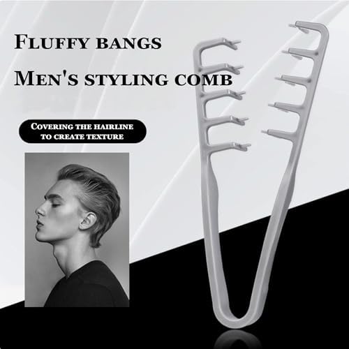 Texture Comb Volumizing Comb, Volumizing Fluffy Texture Styling Comb for Men and Women, Maximum Root Lift Tool, Non-Slip Grip, ABS Plastic with Textured Grip Tool (Black) - Image 3