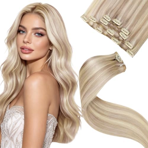 LaaVoo Clip In Hair Extensions, 12 Inch 5Pcs 80g by LaaVoo