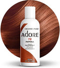 Adore Semi Permanent Hair Color, 072 Paprika, 4 Fl Oz by Adore