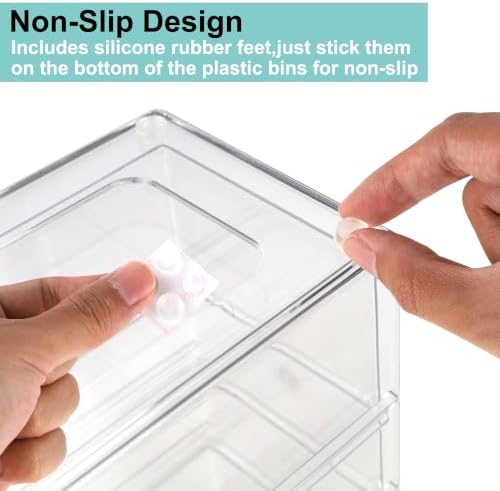 Prsildan Acrylic Desk Organizers with 14 Drawers, Stackable Makeup Storage - Image 6