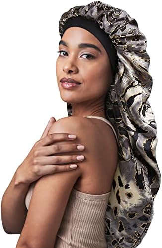 Jumbo Satin Cap Curly Hair Bonnet for Sleeping - Image 5