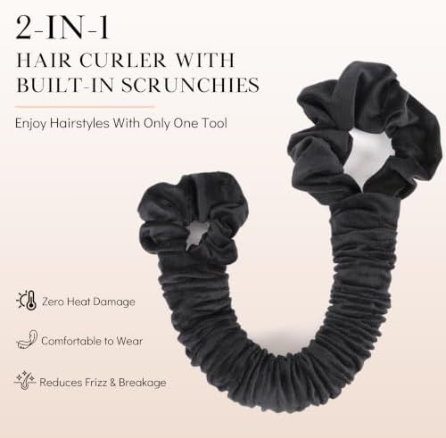 Velvet Heatless Curling Scrunchie Overnight Curls Hair Curler - Image 2