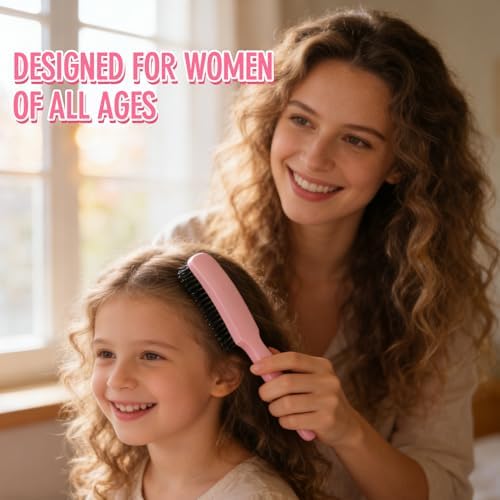 Slick Back Hair Brush for Smooth Flyaways, Frizz, Sleek Ponytail, Buns and Edge Baby Hair | Slickback Brushes Hair Comb, Edge Brush, Teasing Brush Styling Accessories for Girls, Kids, Women & Men - Image 6