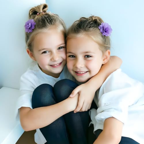 52PCS Chiffon Flower Hair Clips Baby Girls Fully Lined Non Slip Hairpins Hair Accessories for Kids Women Newborns Infants Toddlers Gifts - Image 7