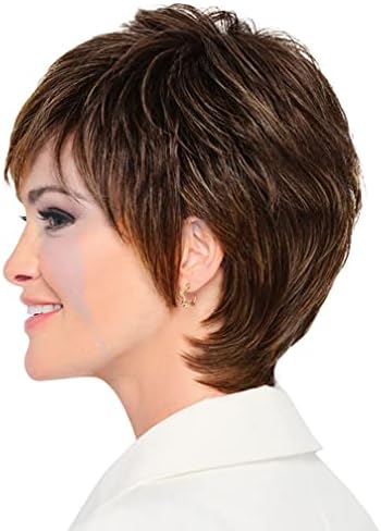 Raquel Welch Fierce And Focused Hand Tied Short Bob Wig by Hairuwear, Average Size Cap, RL4/10SS Iced Java - Image 4