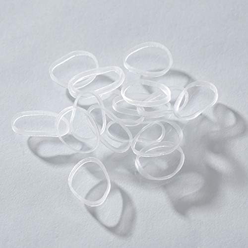 Youxuan 1000-Pack Elastic Hair Ties Non-slip Rubber Hair Bands for Girls, Clear - Image 4