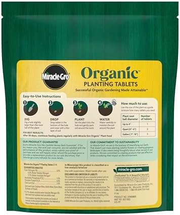 Miracle-Gro Organic Planting Tablets, 20 Tablets - Image 2
