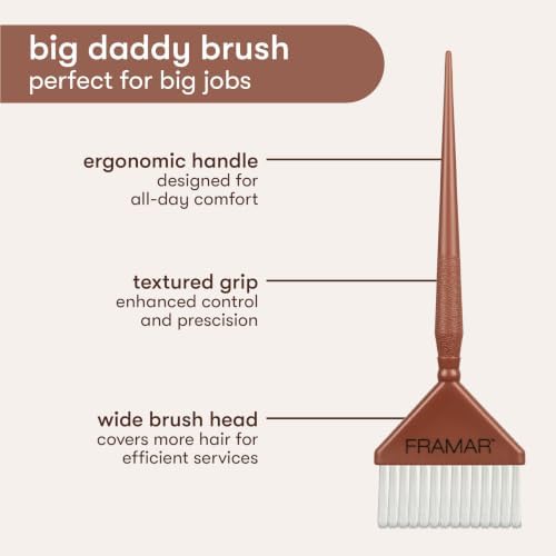 Framar Family Hair Color Brush Set, Hair Dye Brush Kit – 3 Pack Neutral - Image 6