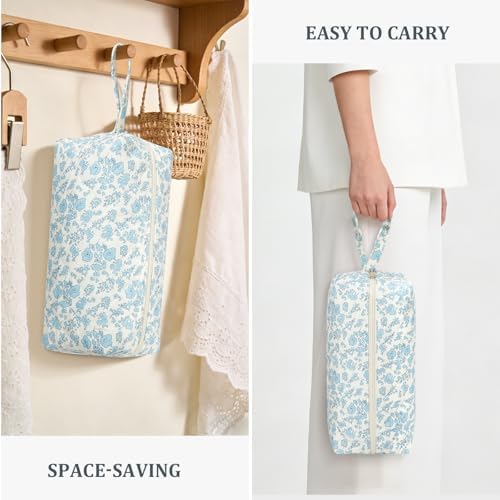 Travel Hair Tool Bag Compatible with Dyson Airwrap Carrying Case, Floral Portable Hair Dryer Bag Organizer - Image 3