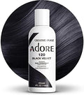 Adore Semi Permanent Hair Color, 120 Black Velvet, 4 Fl Oz by Adore