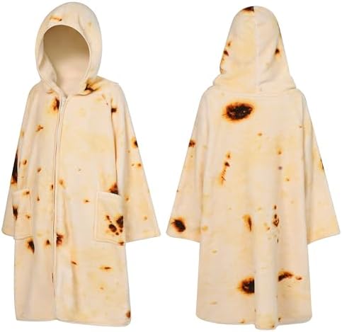 SUN CUBE Kids Hooded Towel Robe, Zip-Up Fleece Swim Cover Up, Ages 7-12 - Image 4