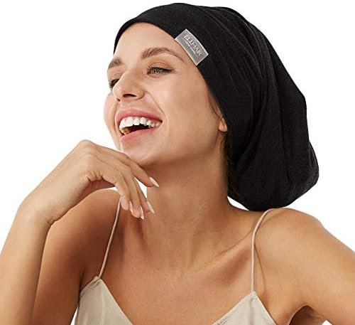 Beanie Sleep Hats Bonnet for Women Girls Curly Frizzy Hair Cover - Image 2