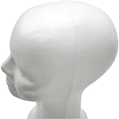 BHD BEAUTY 15" Styrofoam Foam Mannequin Manikin Display Head Wig Hat Stand White Foams Sale - Image 6