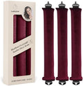 Luckybear Heatless Curls Overnight, Jumbo Curling Flexi Rods, 3Pcs Wine by Luckybear