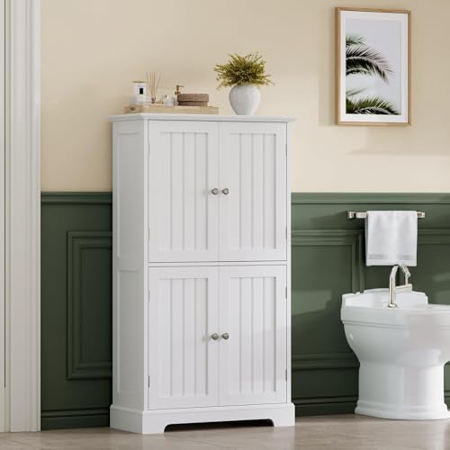 ChooChoo Bathroom Floor Cabinet with Adjustable Shelves - Image 2