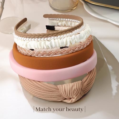 7pcs Headbands for Women Girls Trendy Women Headbands Set, Non Slip - Image 2