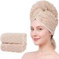 Super Soft Microfiber Hair Towels 2-Pack Lage Size (24x42 inch) for Girls by BEELVTIFL