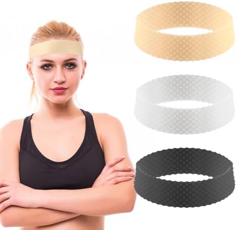 JJUNW 3 PCS Wig Grip Band, Wig Headband, Adjustable Silicone by Unknown