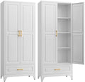 SteeLoong 75" Metal Storage Cabinet with Doors and 3 Adjustable Shelves by Steeloong