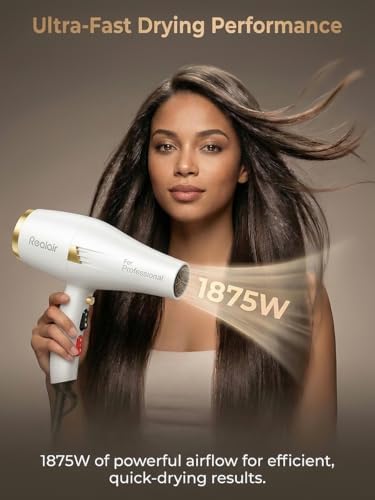 Professional Salon Hair Dryer with Diffuser, 1875W AC Motor - Image 3