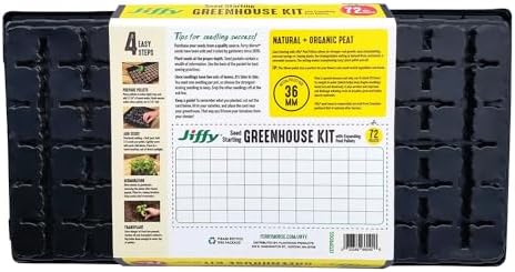 Ferry Morse Jiffy Seed Starting Greenhouse Tray Kit with 72 36mm Peat Pellets and Bonus SUPERthrive Sample + Plant Markers, 2 Pack, 144 Pellets Total - Image 3
