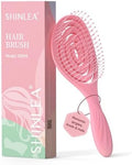 SHINLEA Detangle Hair Brush, Detangling Wet Spiral Hairbrush for Women, Men, kids, Vented Detangler for Blow Drying, Glide Through Tangles For All Hair Types (Pink) by SHINLEA