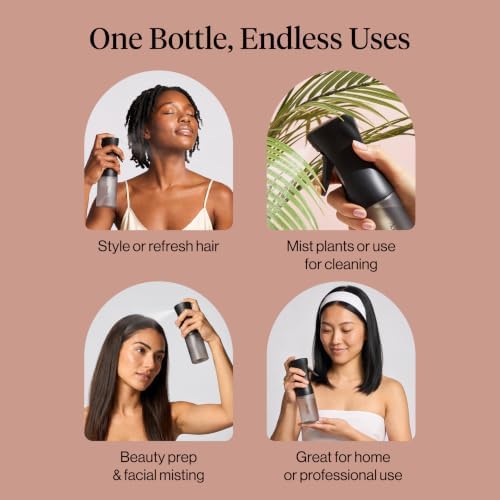 Kitsch Continuous Spray Bottle for Hair – Black, 150ml - Image 6