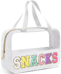 Sanwuta Clear Seersucker Snacks Bag, White by Sanwuta
