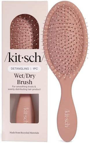 Kitsch Wet Dry Brush Detangler – Hair Brush for Women - Terracotta by Kitsch