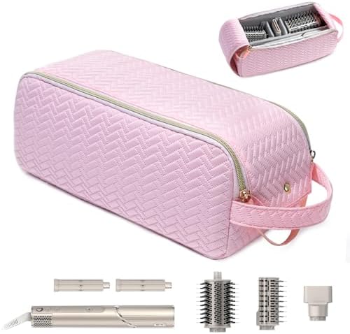 Large Hair Tools Travel Bag Compatible with Shark FlexStyle, Revlon & Dyson | Hair Dryer Brush Organizer, Flat Iron, Curling Iron, Makeup & Cosmetic Bag for Travel Essentials by BestGiftforHer