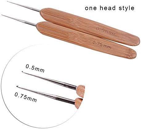 3 Pcs/Set Dreadlock Crochet Hook for Hair, Dreadlock Needle Tool for Braid Craft,Dread Locks Crochet Needles 0.5mm (1 Hook, 2 Hooks,3 Hooks) - Image 4