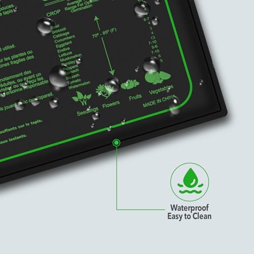 2 Pack 10"x20" Durable and Waterproof Seedling Heat Mat, ETL Listed - Image 6