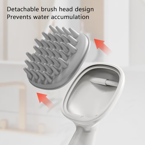 Scalp Massager with Long Handle Hair Growth, Soft Silicone Scalp Scrubber Shampoo Brush for Exfoliation, Dandruff Removal & Head Massage Stress Relax, Wet & Dry Use for Thick, Thin Hair Care - Image 6