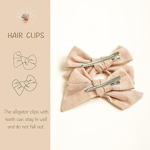 Niceye 24 Pack Baby Hair Bows for Girls, Toddler Hair Clips in Paris - Image 2