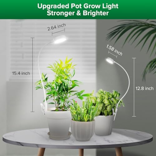 SANSI Grow Lights for Indoor Plants, Pot Clip-On Plant Lights, 10W 1-Pack - Image 6