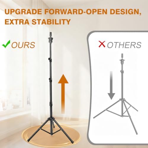 Mannequin Head Detachable Tripod Wig Stand for Cosmetology Hairdress Train - Image 2