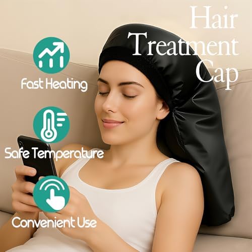 VICARKO Hair Steamer Cap for Deep Conditioning and Natural Hair Home Use - Image 2
