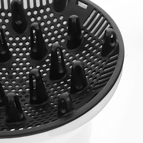 Hair Dryer Diffuser Attachment Large Hood Style Plastic White - Image 6