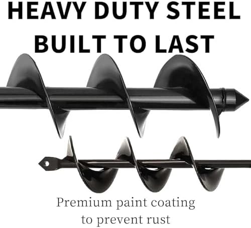 TCBWFY Garden Auger Drill Bit for Planting 1.6"x16.5"and 3.5"x16",Heavy Duty Bulb Planter Tool for Digging Holes,Compatible with 3/8" Hex Drive Drill - Image 4